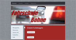 Desktop Screenshot of fahrschule-bohne.de